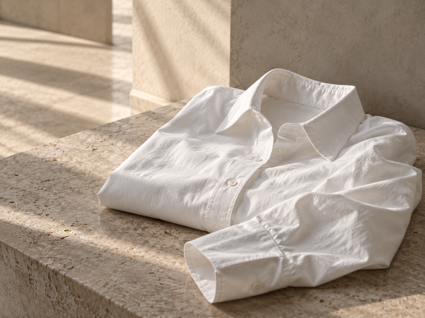 White organic cotton shirt